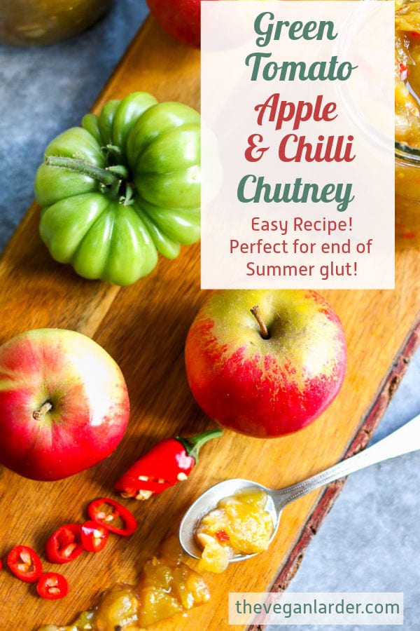 Green Tomato, Apple & Chilli Chutney Recipe