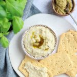 Pesto and Cannellini bean dip