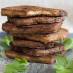 Tofu 'Facon' in a stack