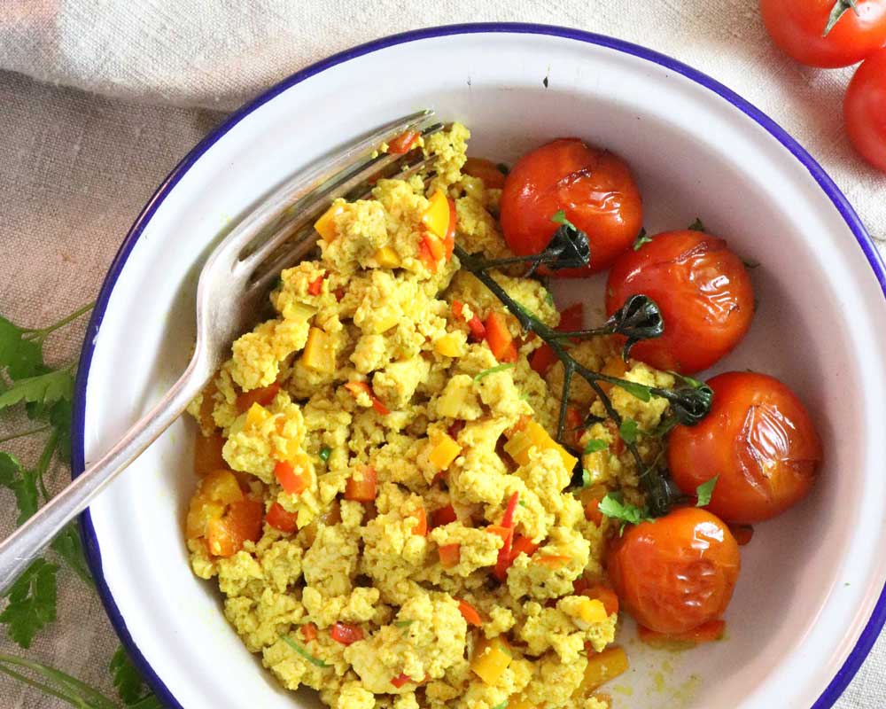 Tofu Scramble in plate