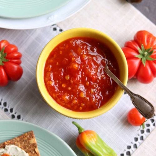 Scotch & Jalapeño Chilli & Tomato Jam The Vegan Larder