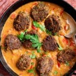 Lentil Kofta in creamy curry sauce
