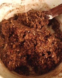Rum Ball Mixture combined