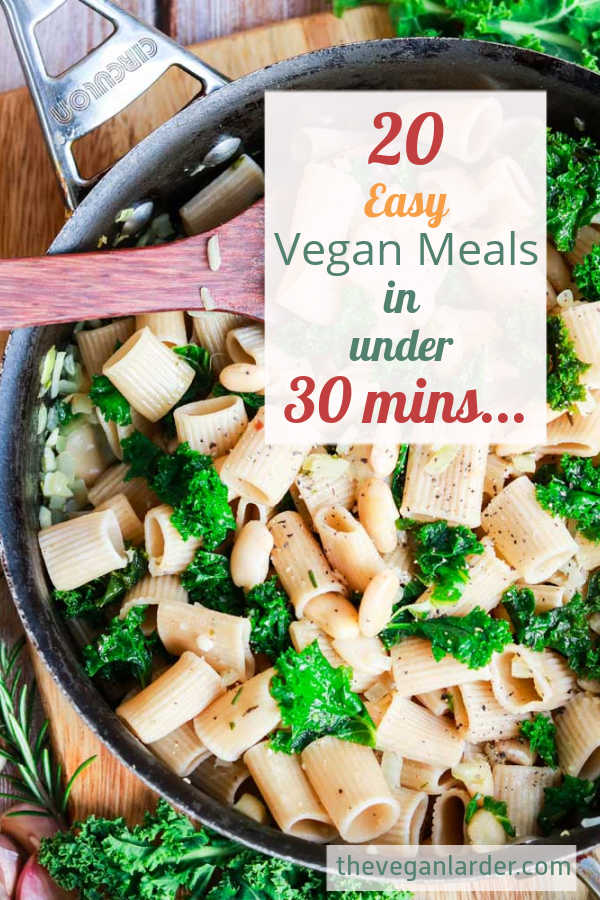 20 Easy Vegan Recipes Under 30 Minutes