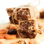 Apricot, Date and Walnut Slices stacked up