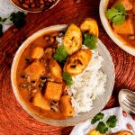 Nigerian stew in a bowl