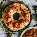 vegan christmas mushoom pie