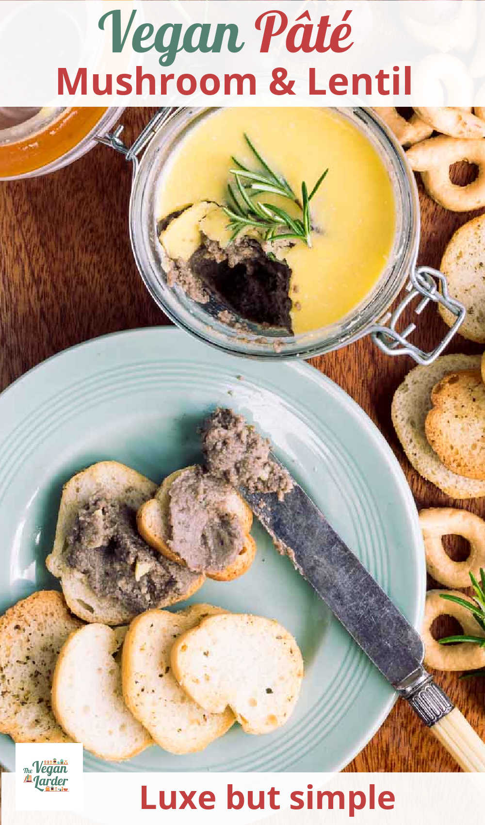 Classic Vegan Mushroom & Lentil Pâté The Vegan Larder