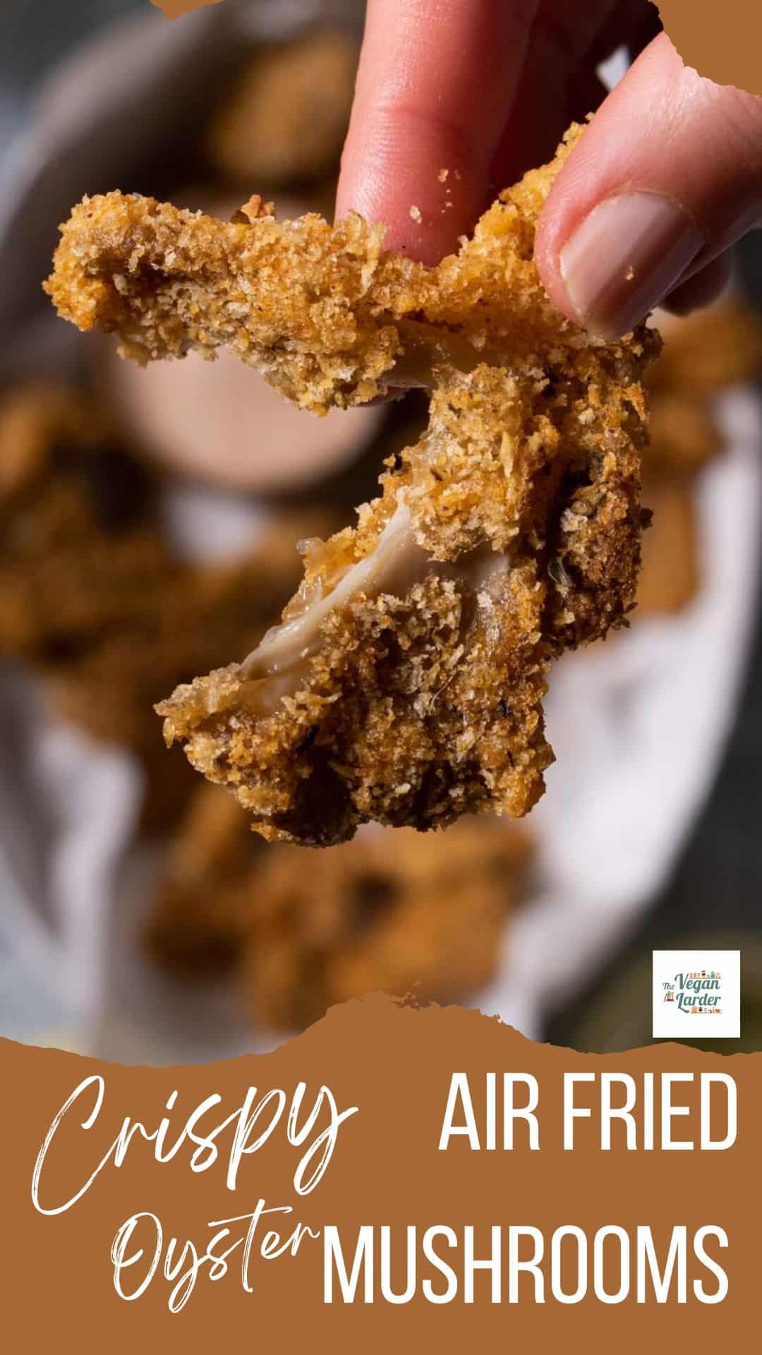 Crispy Air Fried Oyster Mushrooms The Vegan Larder