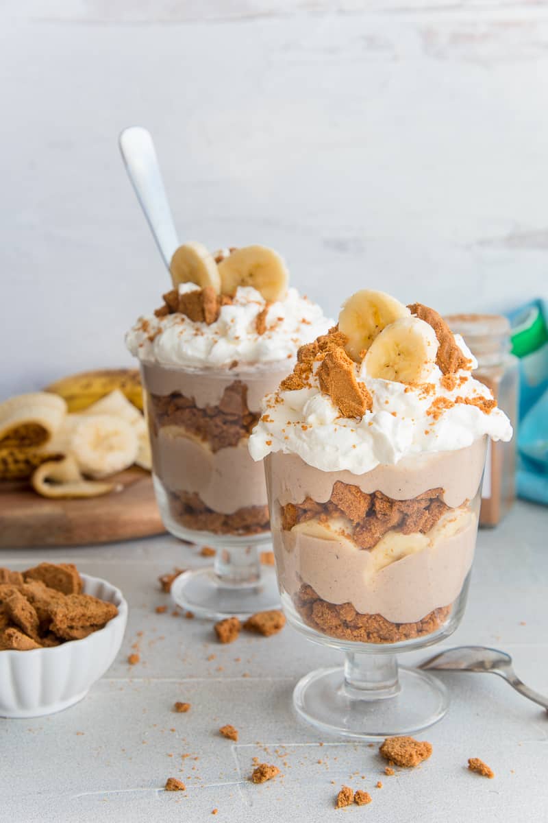 vegan banana pudding cups.