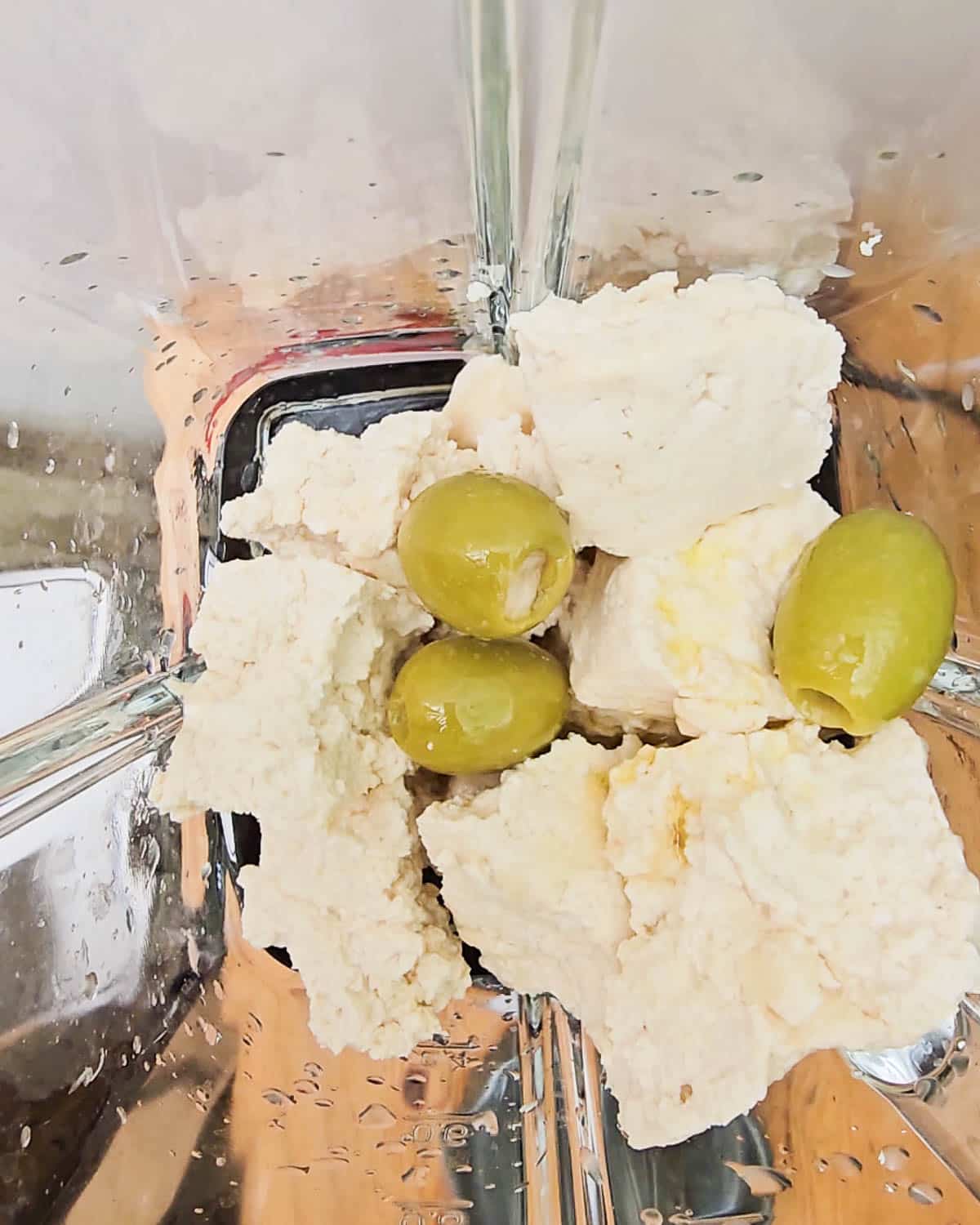 All the ingredients for the whipped tofu in a blender.