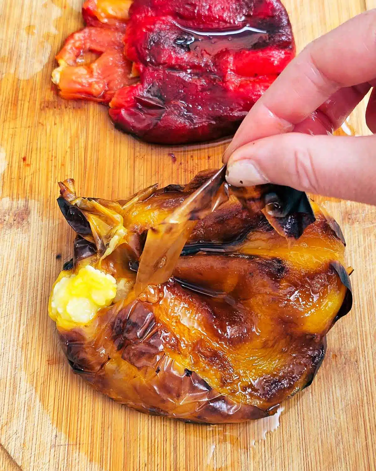 ROASTED PEPPERS IN THE AIR FRYER Easy Recipe - Homemade by Benedetta  #shorts 