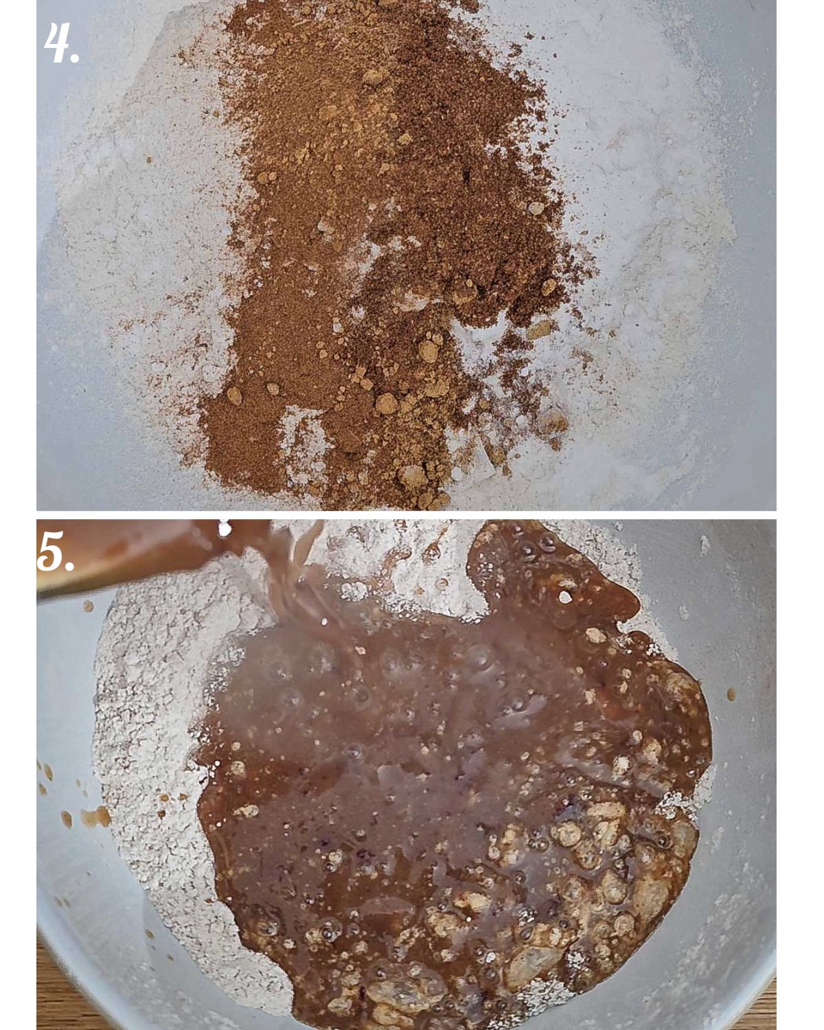 Mix together all the dry ingredients. Add the date mixture.