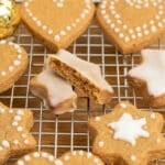Vegan Gingerbread cookies; Lebkuchen ready to eat.