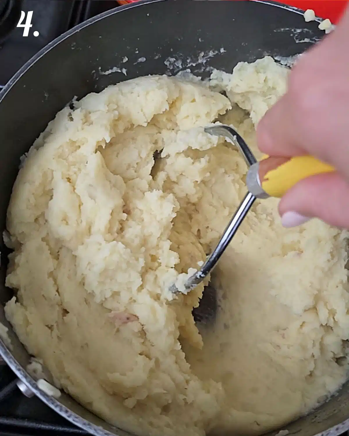 Keep mashing until fluffy.