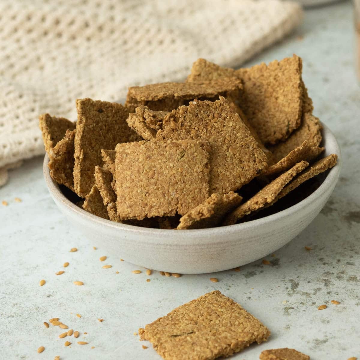 Crispy Flaxseed Crackers: Easy Wholefood Ingredient Recipe