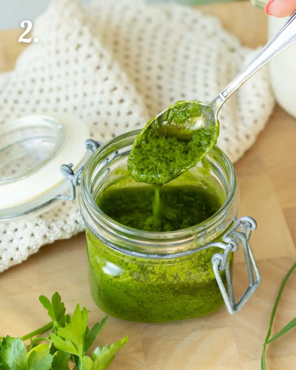 Blend until smooth and green.
