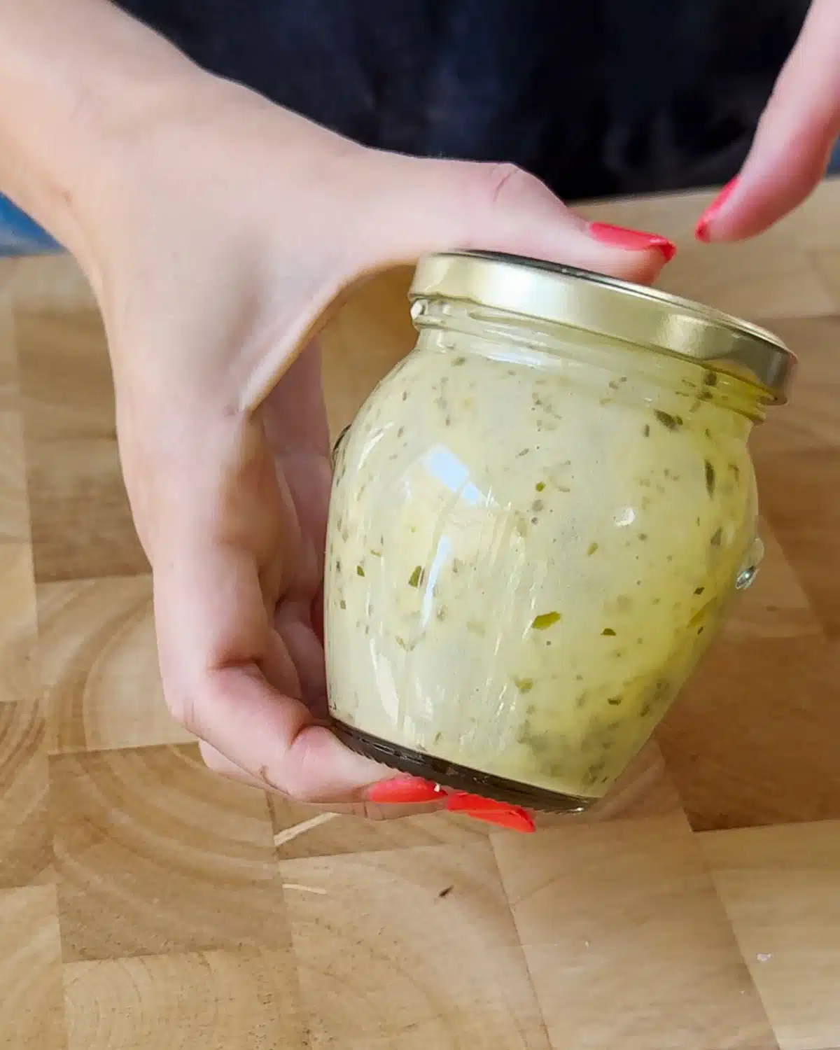 Shake or whisk the dressing until it is well combined.