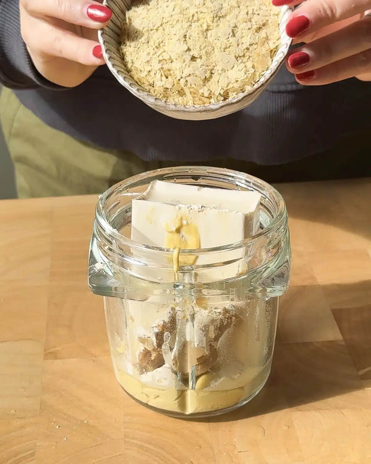 While the first gnocchi is baking, make the cheese sauce.